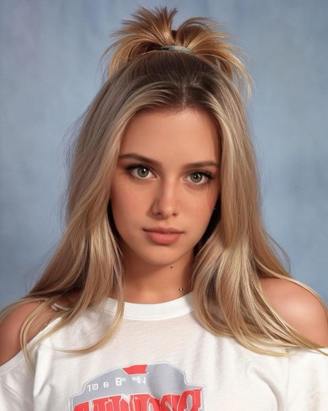 AI Yearbook Female AI face swap template
