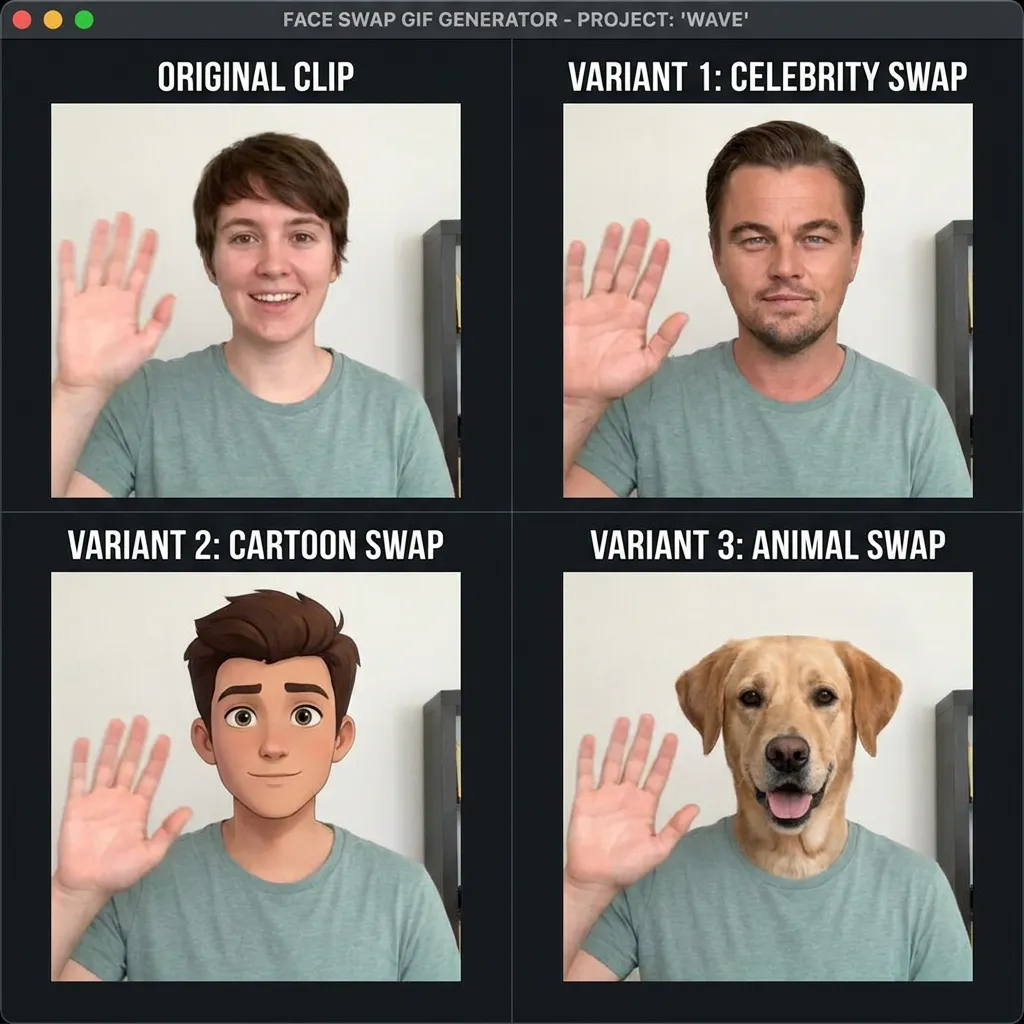 Creator B-roll GIF face swap