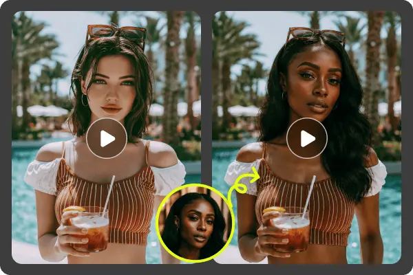 Realistic Video Face Swap, Frame by Frame